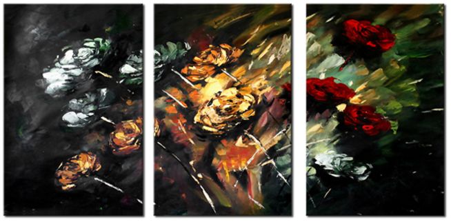 abstract floral trandafiri III